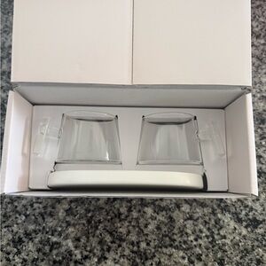 PURE OVER Clear Glass Espresso Cups Set